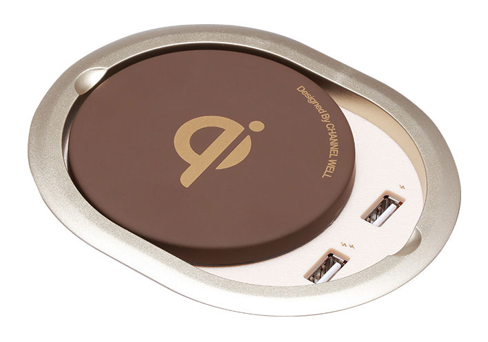 Sạc Không Dây Âm Bàn Tích Hợp USB- WCT00020B